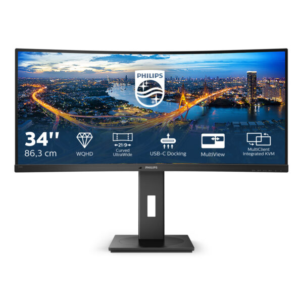 Philips B Line 346B1C/00 computer monitor 86,4 cm (34") 3440 x 1440 Pixels Quad HD LCD Zwart - Afbeelding 11