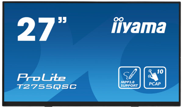 iiyama ProLite T2755QSC-B1 computer monitor 68,6 cm (27") 2560 x 1440 Pixels Full HD LCD Touchscreen Zwart - Afbeelding 2