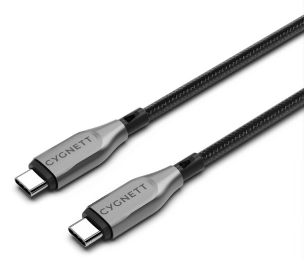 Cygnett CY4678PCTYC USB-kabel USB 2.0 3 m USB C Zwart, Zilver - Afbeelding 2