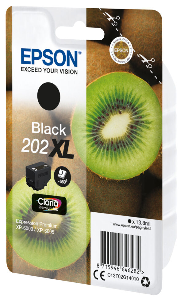 Epson Kiwi Singlepack Black 202XL Claria Premium Ink - Afbeelding 2