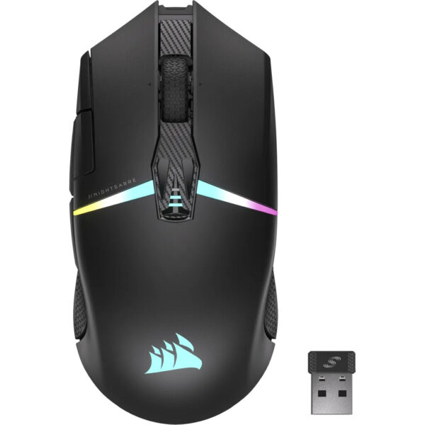 Corsair CH-931B011-EU muis Gamen Rechtshandig RF-draadloos + Bluetooth Optisch 26000 DPI