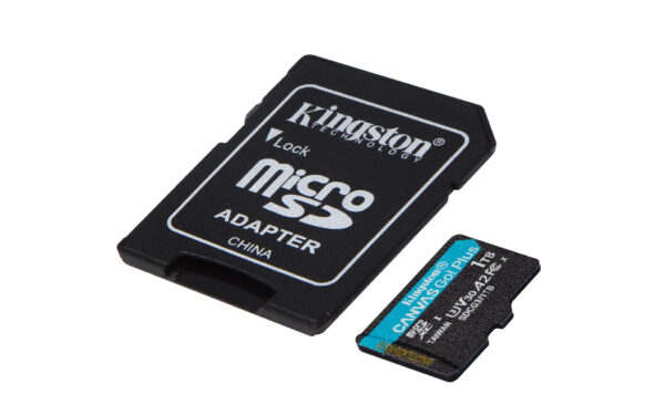 Kingston Technology 1TB microSDXC Canvas Go Plus 170R A2 U3 V30 kaart + ADP - Afbeelding 2