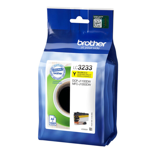 Brother LC-3233Y inktcartridge 1 stuk(s) Origineel Normaal rendement Geel - Afbeelding 2