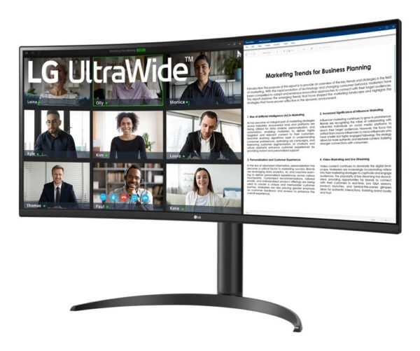 LG 34WR55QK-B computer monitor 86,4 cm (34") 3440 x 1440 Pixels Wide Quad HD Zwart - Afbeelding 3