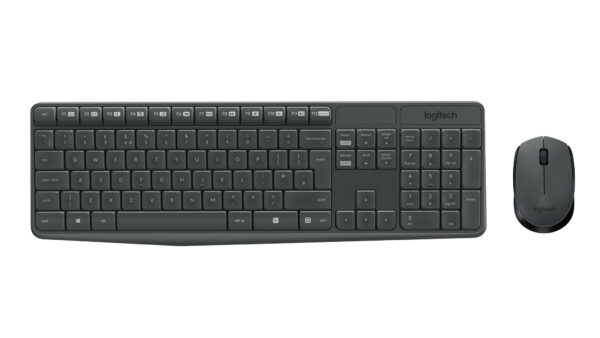 Logitech MK235 toetsenbord Inclusief muis Thuis USB QWERTY US International Grijs