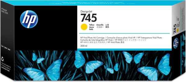 HP 745 gele DesignJet inktcartridge, 300 ml