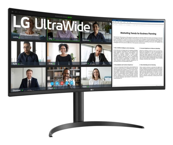 LG 34WR55QK-B computer monitor 86,4 cm (34") 3440 x 1440 Pixels Wide Quad HD Zwart - Afbeelding 2