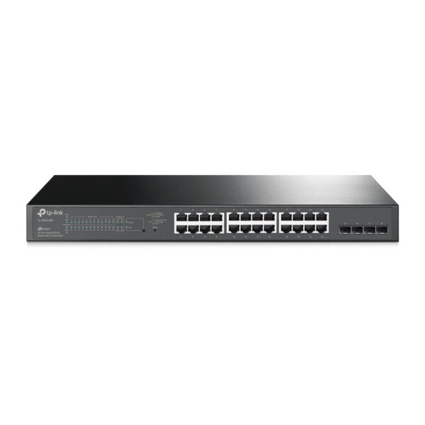 TP-Link JetStream TL-SG2428P netwerk-switch Managed L2/L2+ Gigabit Ethernet (10/100/1000) Power over Ethernet (PoE) 1U Zwart - Afbeelding 2