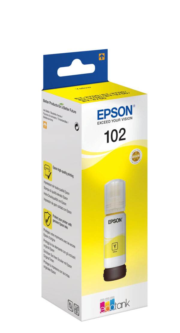 Epson 102 EcoTank Yellow ink bottle - Afbeelding 2