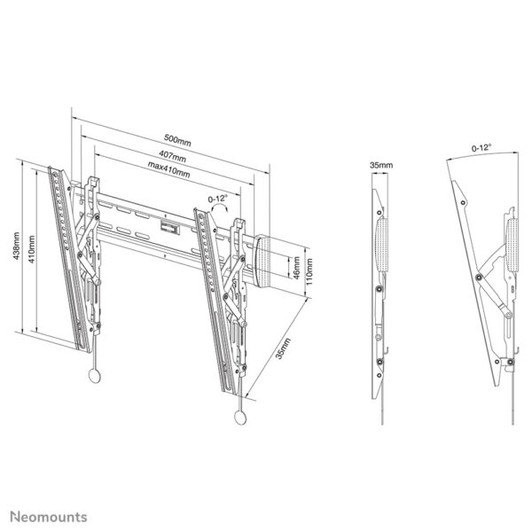 Neomounts tv wandsteun - Afbeelding 3