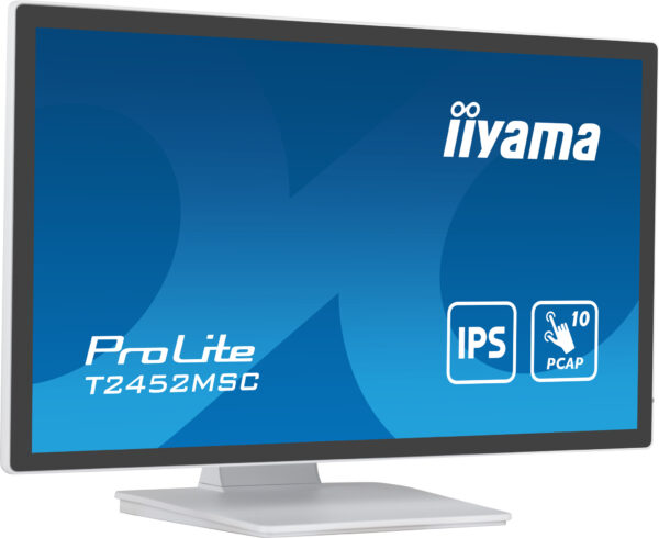 iiyama ProLite T2452MSC-W1 computer monitor 60,5 cm (23.8") 1920 x 1080 Pixels Full HD LCD Touchscreen Multi-gebruiker Wit - Afbeelding 3