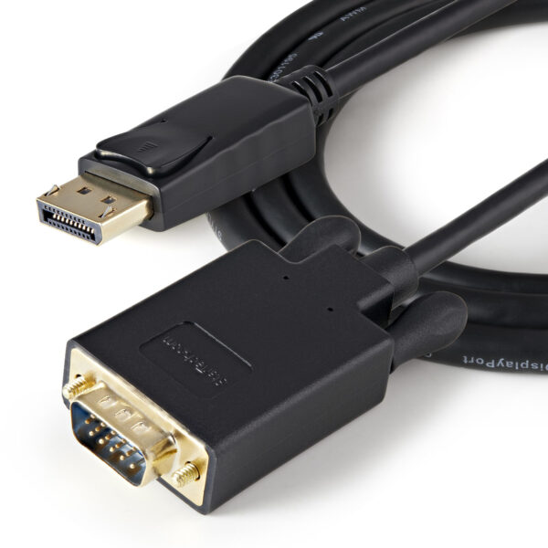 StarTech.com 91 cm lange DisplayPort-naar-VGA-adapterconverterkabel DP naar VGA 1920x1200 zwart - Afbeelding 4