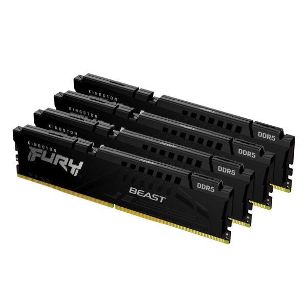 Kingston Technology FURY Beast 128GB 5600MT/s DDR5 CL40 DIMM (set van 4) Black XMP