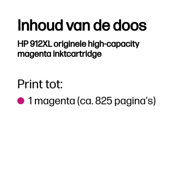 HP 912XL originele high-capacity magenta inktcartridge - Afbeelding 8