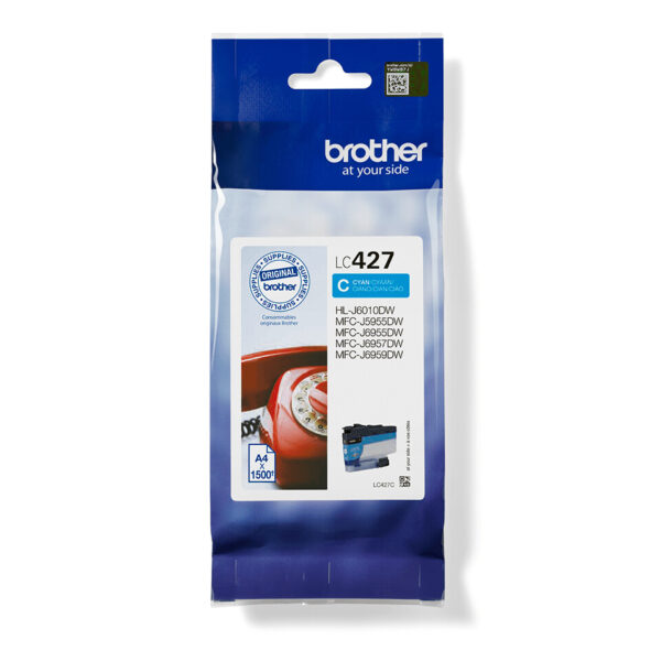 Brother LC-427C inktcartridge 1 stuk(s) Origineel Normaal rendement Cyaan - Afbeelding 3