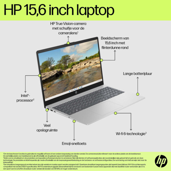 HP 15-fd0046nd Intel® Core™ i5 i5-1235U Laptop 39,6 cm (15.6") Full HD 8 GB DDR4-SDRAM 512 GB SSD Wi-Fi 6E (802.11ax) Windows 11 - Afbeelding 22