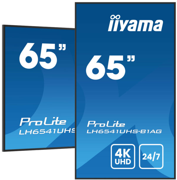 iiyama LH6541UHS-B1AG beeldkrant 163,8 cm (64.5") LCD 500 cd/m² 4K Ultra HD Zwart 24/7 - Afbeelding 5