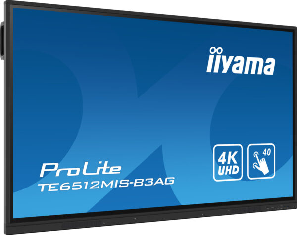 iiyama TE6512MIS-B3AG beeldkrant Kiosk-ontwerp 165,1 cm (65") LCD Wifi 400 cd/m² 4K Ultra HD Zwart Touchscreen Type processor An - Afbeelding 3