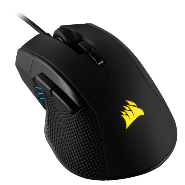 Corsair IRONCLAW RGB muis Gamen Rechtshandig USB Type-A 18000 DPI