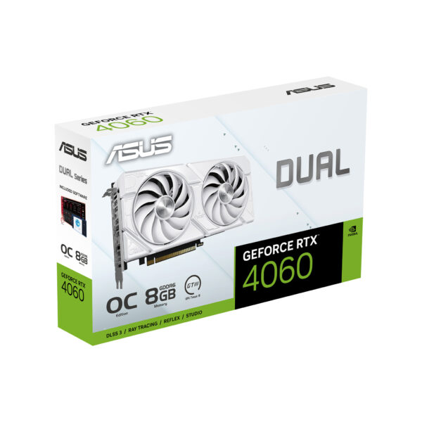 ASUS Dual -RTX4060-O8G-EVO-WHITE NVIDIA GeForce RTX 4060 8 GB GDDR6 - Afbeelding 11