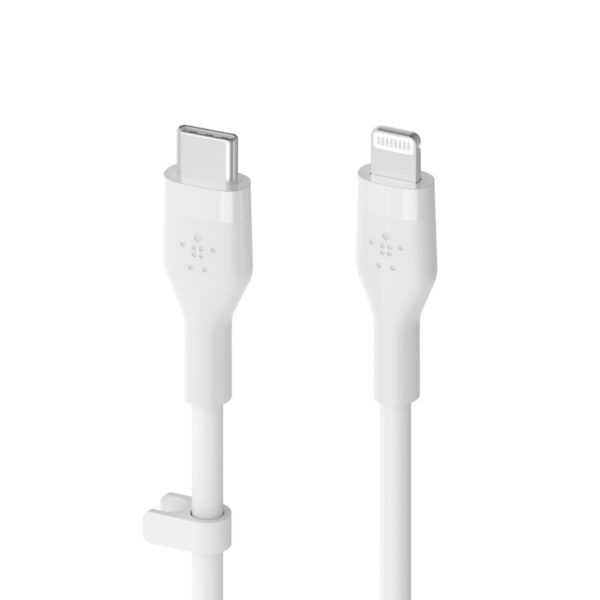 Belkin Cbl Silicone USB-C LTG 3M blc Wit - Afbeelding 2