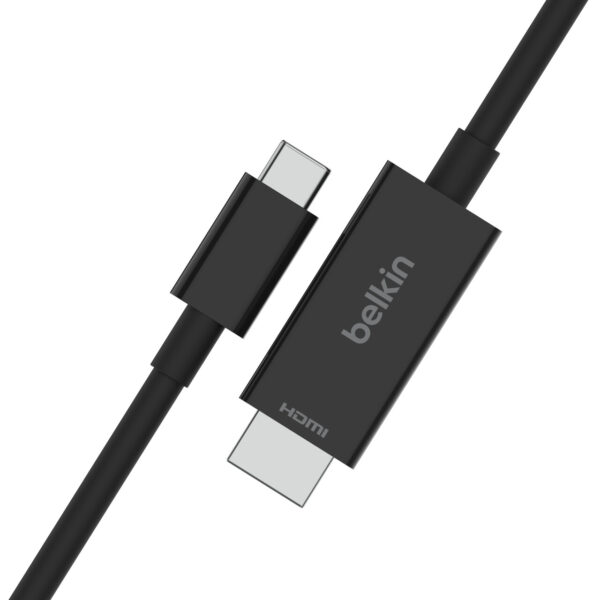 Belkin AVC012bt2MBK 2 m USB Type-C HDMI Zwart - Afbeelding 2