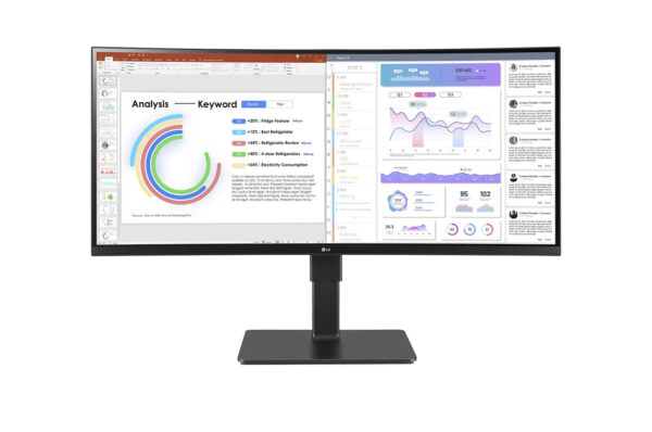 LG 34BQ77QC-B computer monitor 86,4 cm (34") 3440 x 1440 Pixels Wide Quad HD LCD Zwart - Afbeelding 2