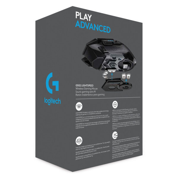 Logitech G G502 LIGHTSPEED draadloze gamingmuis - Afbeelding 12