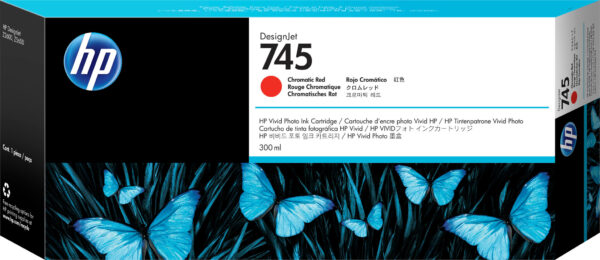 HP 745 chromatisch rode DesignJet inktcartridge, 300 ml - Afbeelding 11