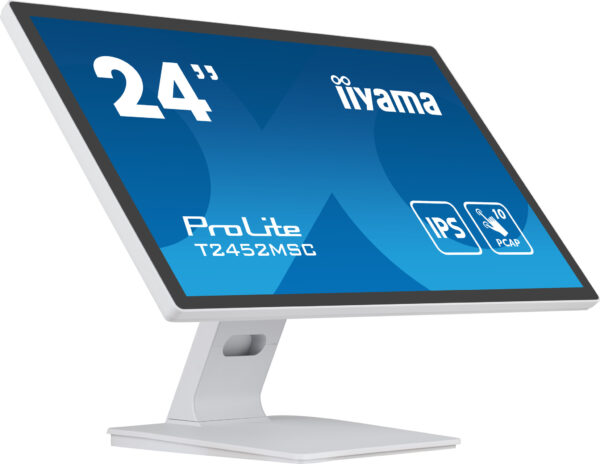 iiyama ProLite T2452MSC-W1 computer monitor 60,5 cm (23.8") 1920 x 1080 Pixels Full HD LCD Touchscreen Multi-gebruiker Wit - Afbeelding 4