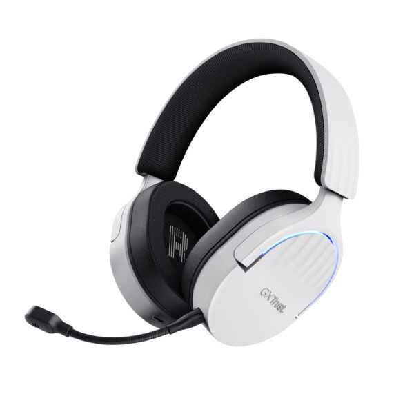 Trust GXT 491W FAYZO Headset Bedraad en draadloos Hoofdband Gamen USB Type-C Bluetooth Zwart, Wit - Afbeelding 2