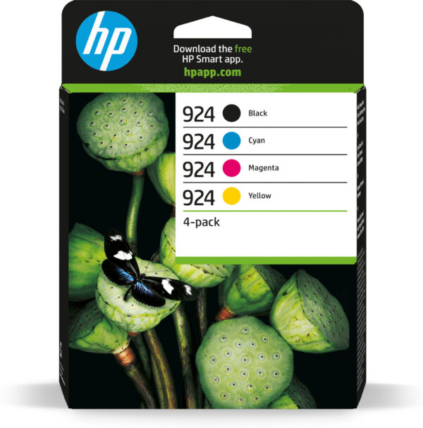 HP 924 originele CMYK-inktcartridge 4 stuks