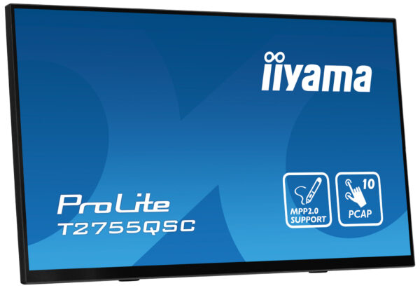 iiyama ProLite T2755QSC-B1 computer monitor 68,6 cm (27") 2560 x 1440 Pixels Full HD LCD Touchscreen Zwart - Afbeelding 4