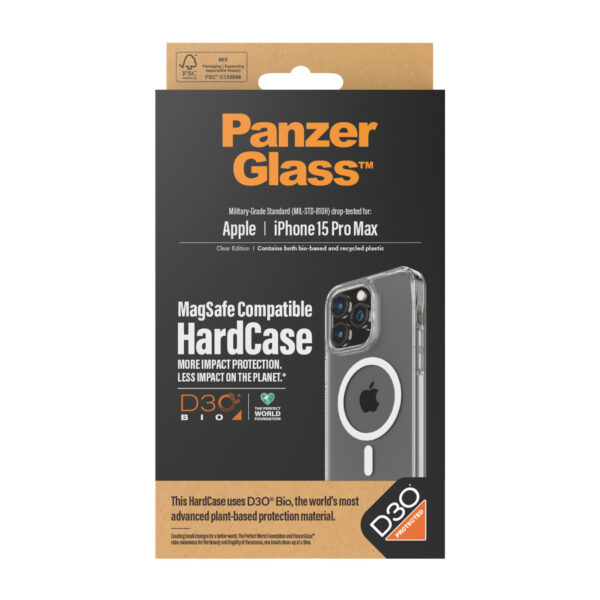 PanzerGlass HardCase with D30 MagSafe mobiele telefoon behuizingen 17 cm (6.7") Hoes Transparant - Afbeelding 3