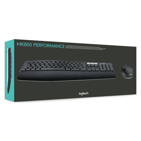 Logitech MK850 Performance toetsenbord Inclusief muis Universeel RF-draadloos + Bluetooth AZERTY Belgisch Zwart - Afbeelding 20