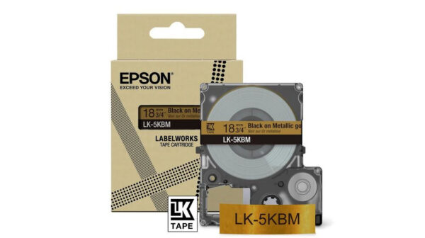 Epson LK-5KBM Zwart, Goud