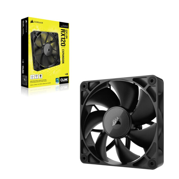 Corsair iCUE LINK RX120 Computer behuizing Ventilator 12 cm Zwart 1 stuk(s) - Afbeelding 2