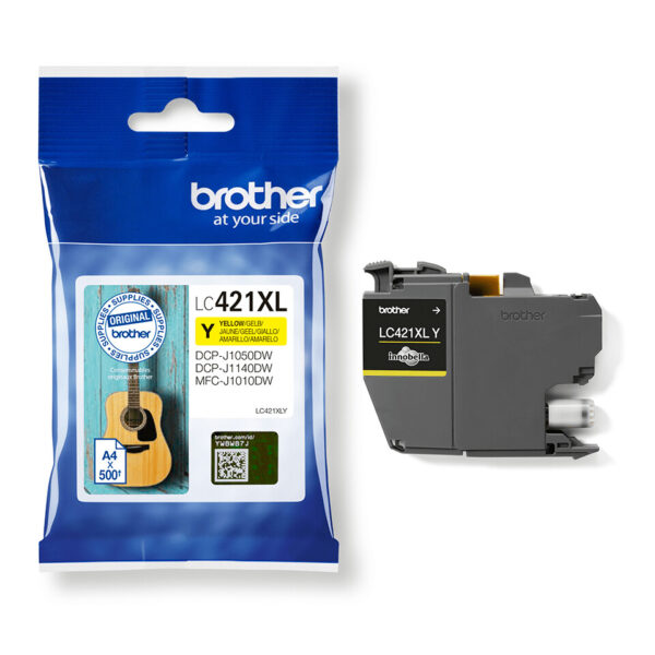 Brother LC-421XLY inktcartridge 1 stuk(s) Origineel Hoog (XL) rendement Geel - Afbeelding 3