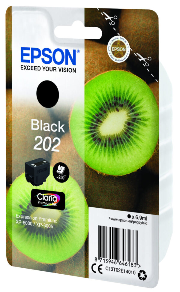 Epson Kiwi Singlepack Black 202 Claria Premium Ink - Afbeelding 2