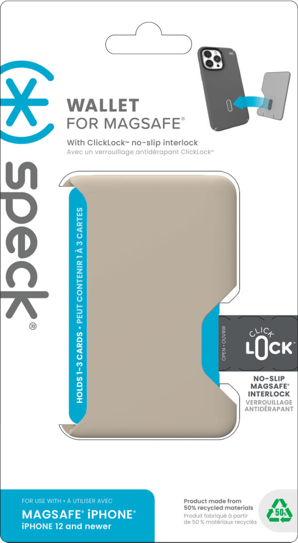 Speck ClickLock Wallet for MagSafe Pale Oak - Afbeelding 5