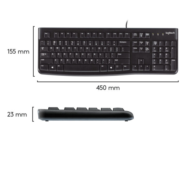 Logitech Keyboard K120 Comfortabel en stil typen - Afbeelding 12