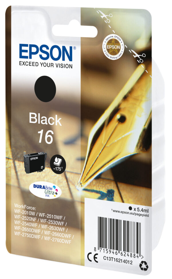 Epson Pen and crossword Singlepack Black 16 DURABrite Ultra Ink - Afbeelding 2