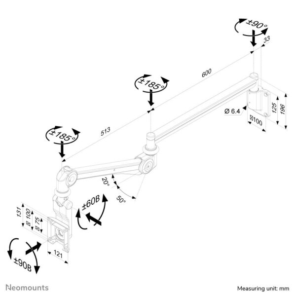 Neomounts medische wandsteun - Afbeelding 8