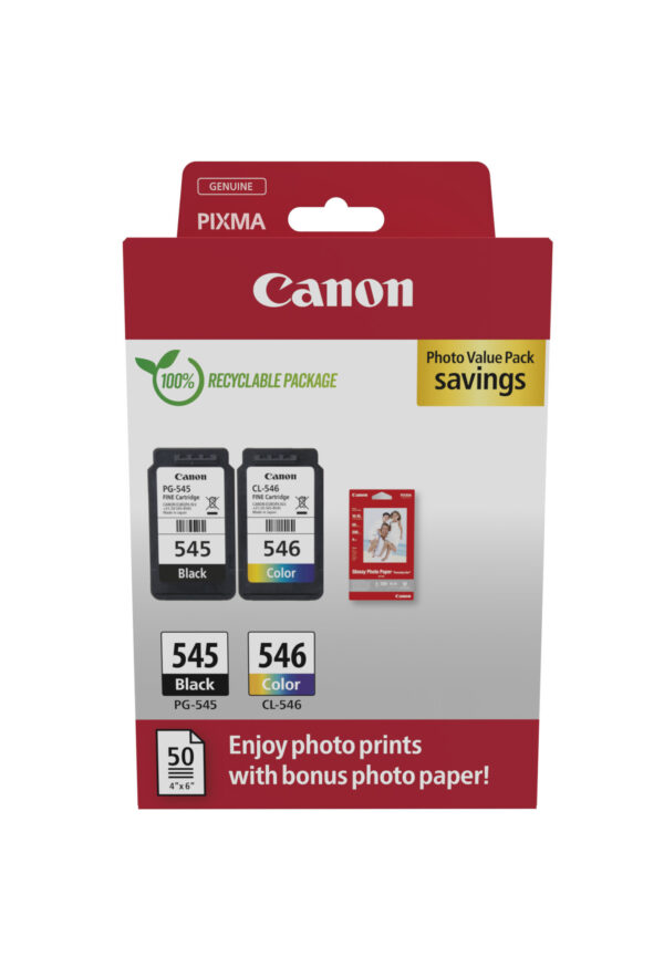 Canon 8287B008 inktcartridge 2 stuk(s) Origineel Zwart, Cyaan, Magenta, Geel