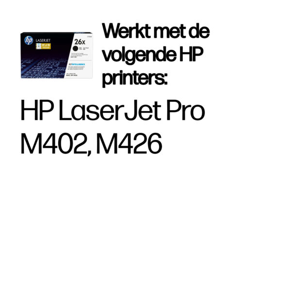 HP 26X originele high-capacity zwarte LaserJet tonercartridge - Afbeelding 9