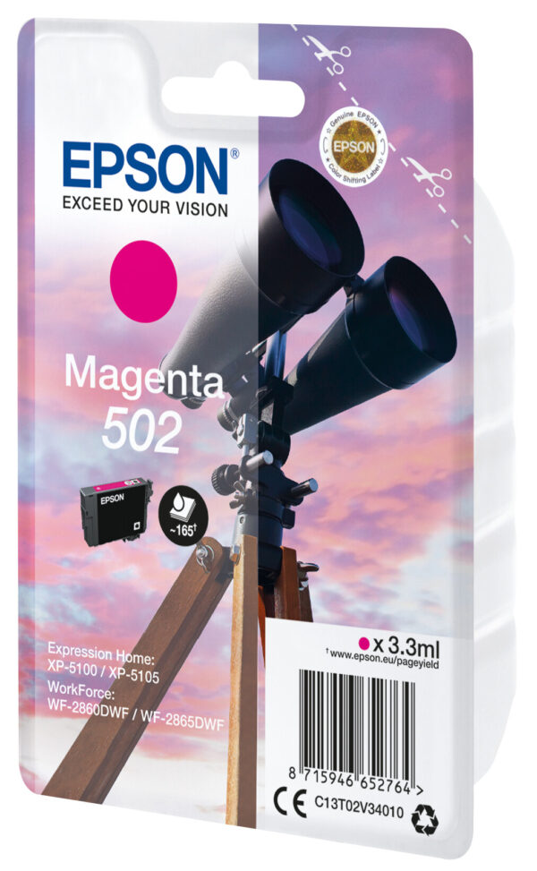 Epson Singlepack Magenta 502 Ink - Afbeelding 2