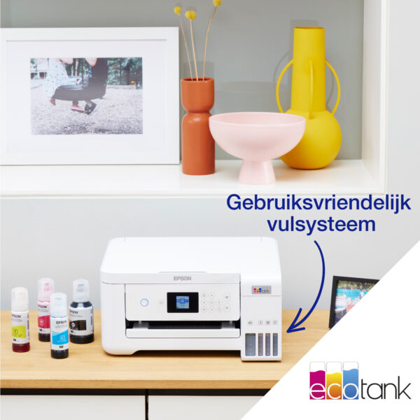 Epson EcoTank ET-2856 A4 multifunctionele Wi-Fi-printer met inkttank, inclusief tot 3 jaar inkt - Afbeelding 4