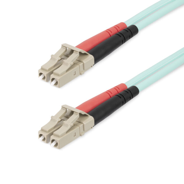 StarTech.com 25m LC/UPC naar LC/UPC OM4 Multimode Glasvezel Kabel, 50/125µm LOMMF/VCSEL Zipcord Fiber, 100G Netwerken, Low Inser