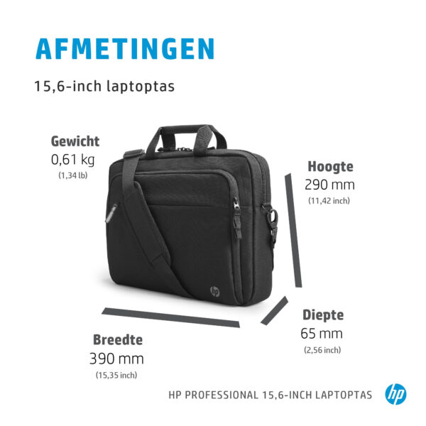 HP Professional 15,6-inch laptoptas - Afbeelding 3