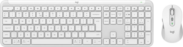 Logitech MK950 Signature Slim toetsenbord Inclusief muis Kantoor RF-draadloos + Bluetooth QWERTY US International Wit